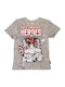 Kinder-T-Shirt Gray