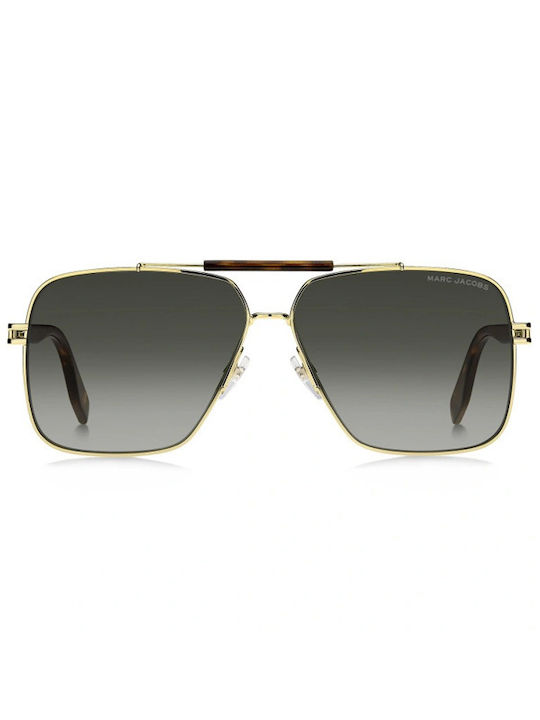 Marc Jacobs Men's Sunglasses with Gold Metal Fr...