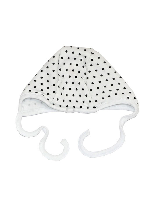 Makoma Kids Beanie Fabric White for Newborn