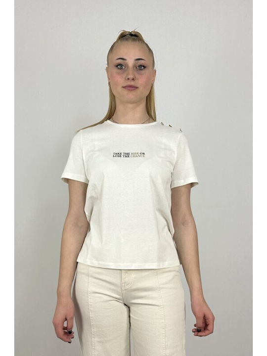 Vero Moda Women's T-shirt Cloud Dancer