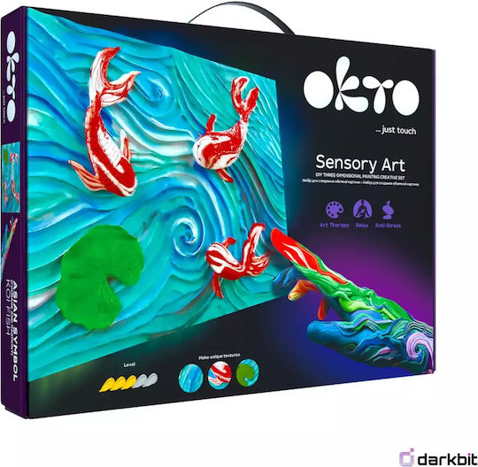 DIY Kreatives 3D-Malset mit Ton-Koi-Karpfen
