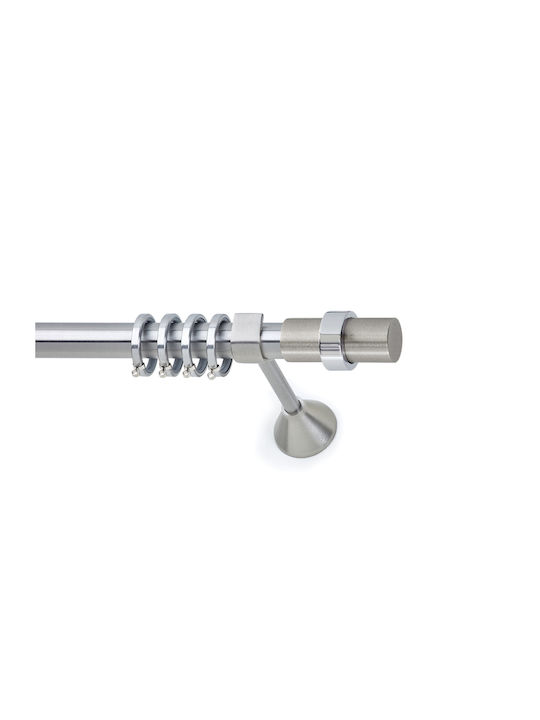Anartisi Metallic Curtain Pole Inox Double with...