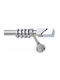 Metallisch Vorhangstange Ks239 Einfach Φ25mm 180cm Silber