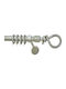 Anartisi Metallisch Vorhangstange Ariel Doppel mit Stange Φ25mm 160cm Forged