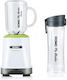 Domo Blender with Glass Jug 600 ml 300W White DO713BL