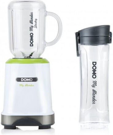 Domo Blender with Glass Jug 600 ml 300W White DO713BL