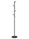 vidaXL Metallic Coat Rack Black 29x29x175cm