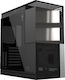 Geometric Future M4 Caliburn Gaming Middle Tower Carcasă PC Cu Deschidere Laterală Neagră