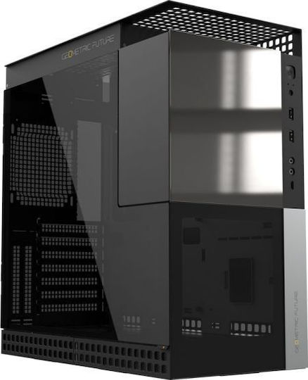 Geometric Future M4 Caliburn Gaming Middle Tower Carcasă PC Cu Deschidere Laterală Neagră