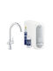 Grohe Αναμεικτική Μπαταρία Μπανιέρας Πλήρες Σετ Μπλε