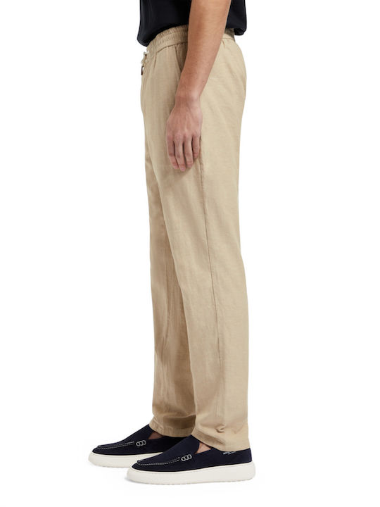 Scotch & Soda Warren Men's Trousers in Straight Line Beige