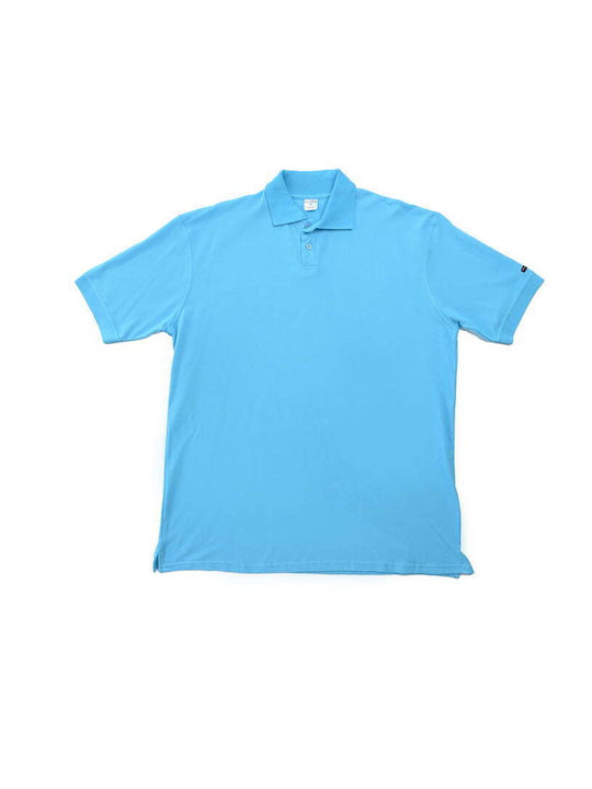 Bodymove Herren Sportliches Kurzarmshirt Polo Hellblau