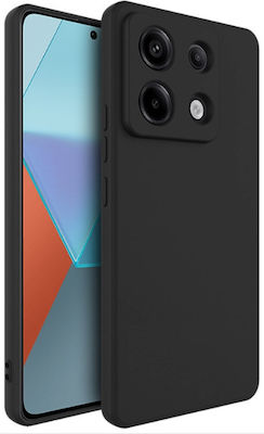 Umschlag Rückseite Silikon Schwarz (Redmi Note 13 Pro 5G / Poco X6)