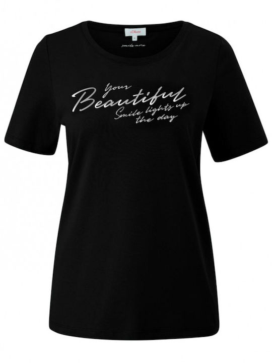 S.Oliver Damen T-shirt Black