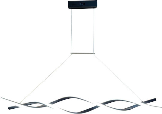 Inlight Black LED Ceiling Light with Adjustable White Light 120x120cm