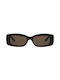 Gucci Γυναικεία Γυαλιά Ηλίου με Καφέ Ταρταρούγα Κοκκάλινο Σκελετό και Καφέ Φακό GG1528S 002