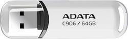 Adata C906 64GB USB 2.0 Stick Λευκό