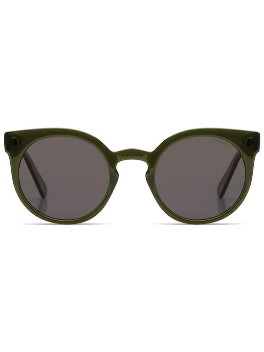 Komono Lulu Sunglasses with Green Plastic Frame and Gray Lens KOM-S8170