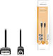 Nedis USB 2.0 Cable USB-A male - USB-B male Μαύρο 3m CCGB60100BK30