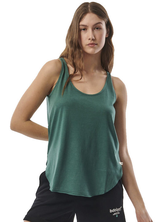 Body Action Γυναικεία Αθλητική Μπλούζα Αμάνικη Πράσινη