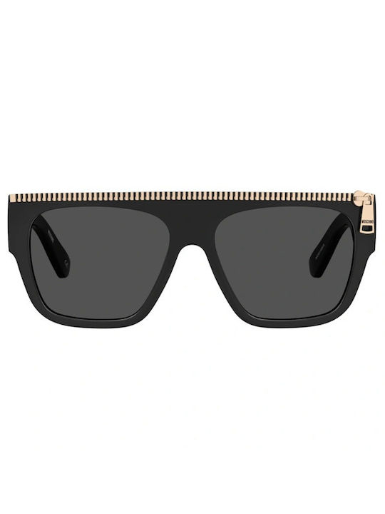 Moschino Sunglasses with Black Plastic Frame and Black Lens MOS165/S 807/IR