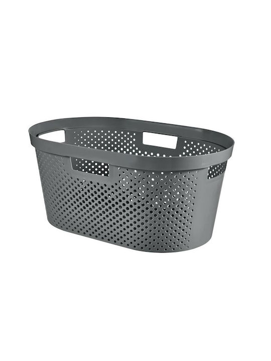 Curver Laundry Basket Plastic 59x39x27cm Gray
