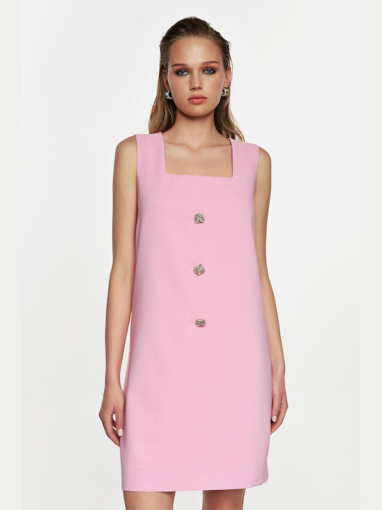 Dejavu Mini Hemdkleid Kleid Pink
