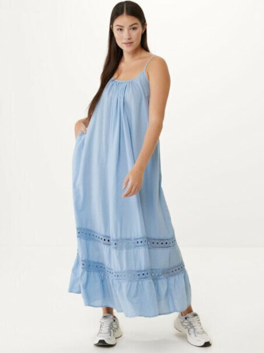 Mexx Dress with Ruffle Baby Blue