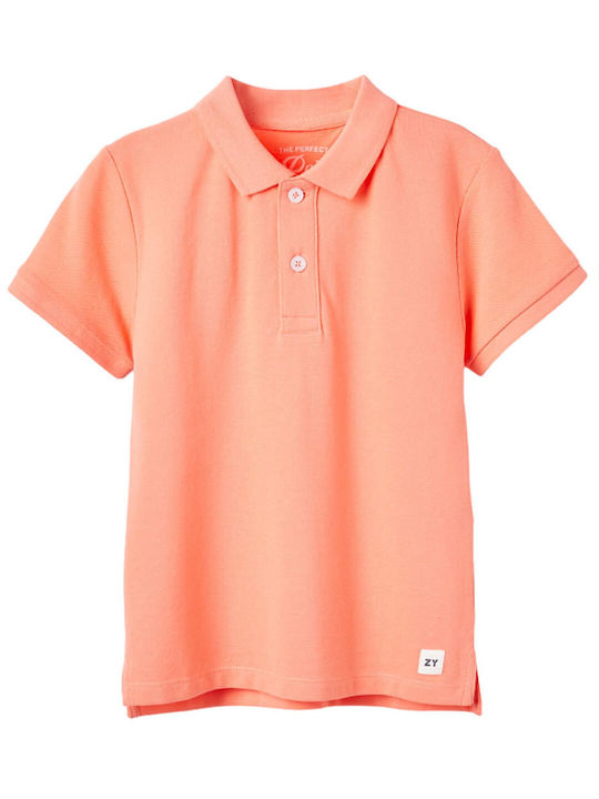 Zippy Kids Polo Short Sleeve Coral