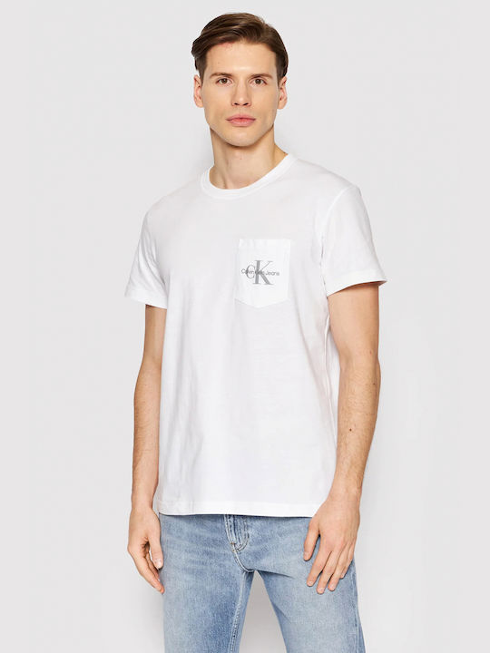 Calvin Klein Men's Short Sleeve Blouse White