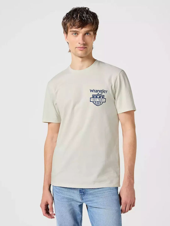 Wrangler Ανδρικό T-shirt Κοντομάνικο Λευκό