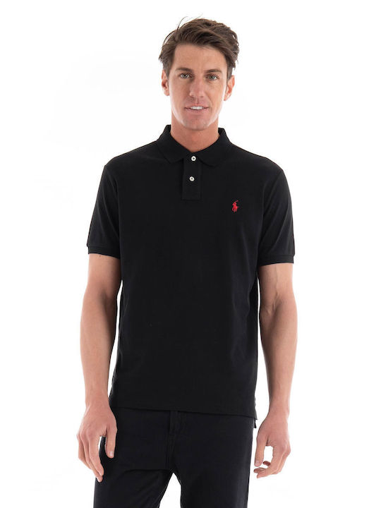 Ralph Lauren Custom Bluza pentru bărbați cu mâneci scurte Negru