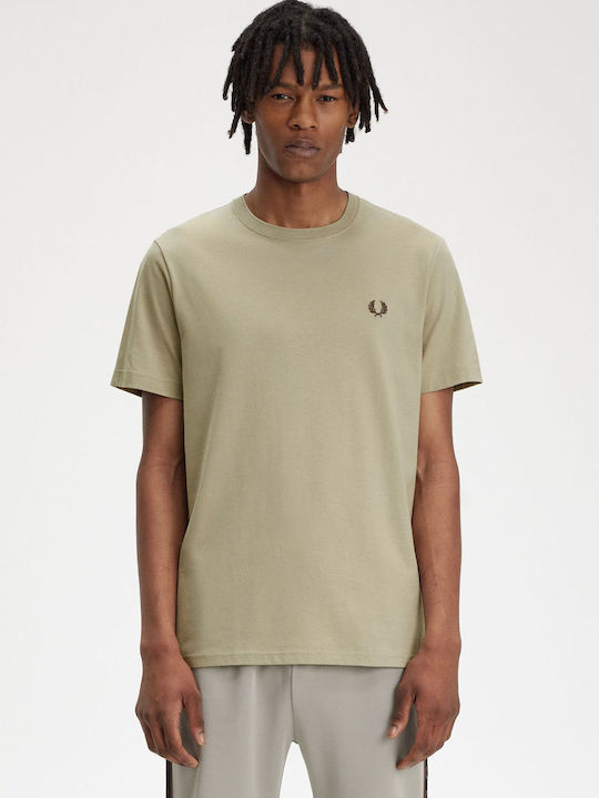 Fred Perry Ανδρικό T-shirt Κοντομάνικο Πράσινο