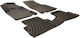 Carro Set of Front and Rear Mats 4pcs Tray Type for Opel Insignia 2008-2017 Black