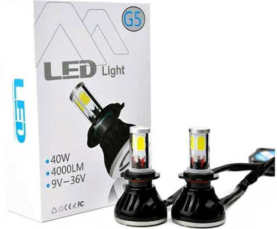 Lamps Car H4 Canbus LED 6000K Cold White 9-36V 40W 1pcs