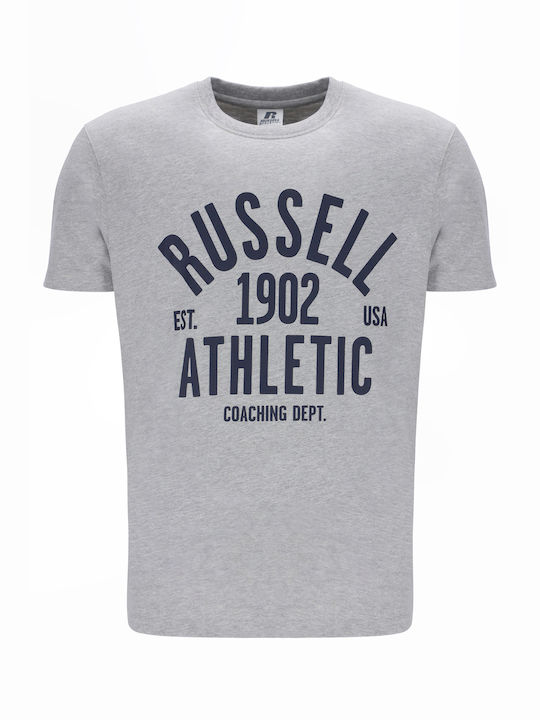 Russell Athletic Ανδρικό Αθλητικό T-shirt Κοντομάνικο Γκρι