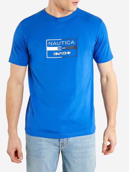 Nautica Men's Short Sleeve T-shirt Blue