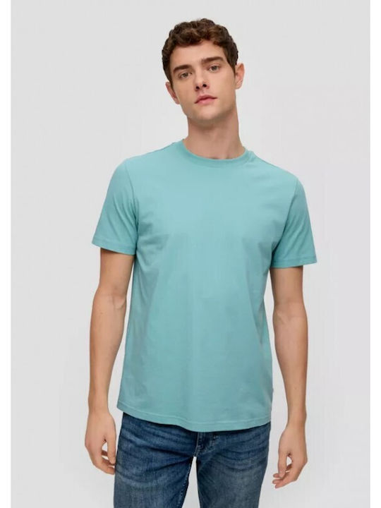S.Oliver Men's Short Sleeve T-shirt Pale Turquoise