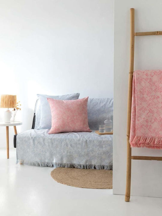 Palamaiki Zami Ριχτάρι Πολυθρόνας Δύο 'Οψεων 180x180εκ. Pink