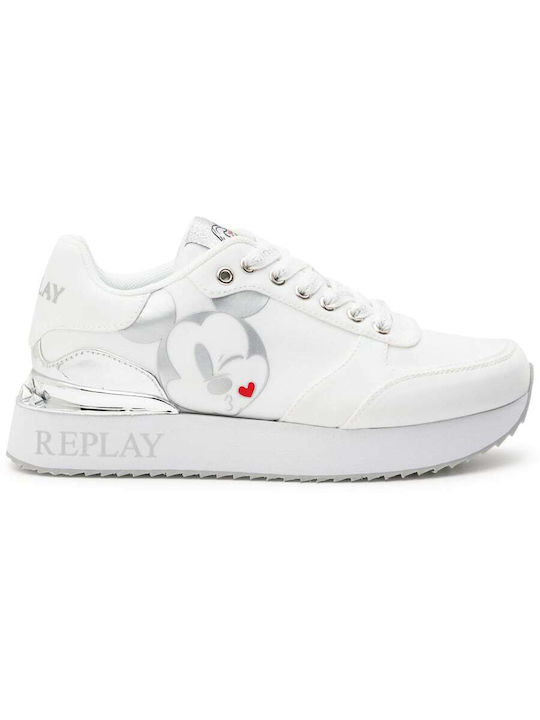 Replay Femei Sneakers Alb