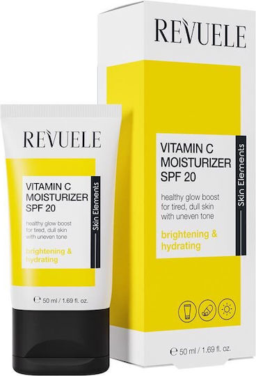 Revuele Vitamin C Cremă de față de zi cu Factor de Protecție Solară SPF20 pentru Hidratare și Pete Pigmentare cu Vitamina C 50ml