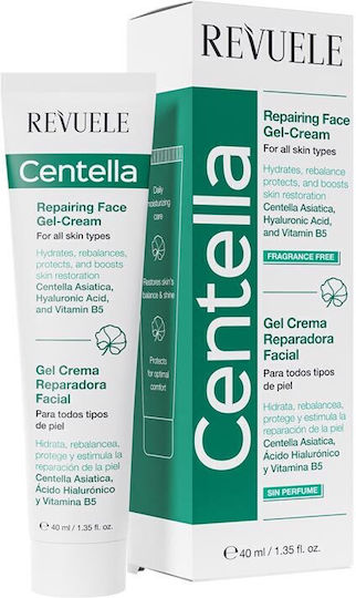 Revuele Cremă de Față de Zi Centella pentru Hidratare și Reconstrucție cu Acid Hialuronic și Centella Asiatica 40ml