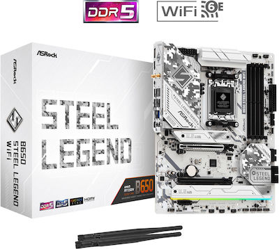 ASRock B650 Steel Legend WiFi Placă de bază ATX cu AMD AM5 Socket