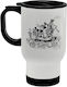 Mickey Steamboat Travel Mug Stainless Steel Lid Double Wall Mug Warm White 450ml