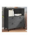 Bookcase Charcoal Grey 80x40x90cm