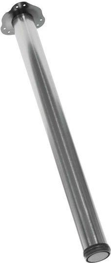 Import Hellas Metallic Furniture Leg with Regulator Suitable for Table / Coffee Table 6x6x71cm Nickel