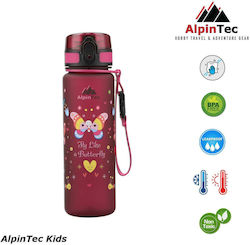 AlpinPro Sticlă Pentru Copii Fluturi Antivărsare 500ml Rasberry Butterfly AlpinPro Sticlă Pentru Copii Fluturi Antivărsare 500ml Rasberry Butterfly