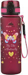 AlpinPro Kinder Trinkflasche Schmetterling Kunststoff Rasberry Butterfly 500ml