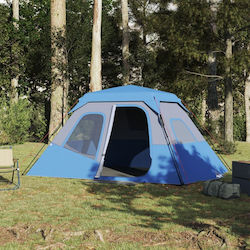 vidaXL Σκηνή Camping Μπλε για 6 Άτομα 344x282x192εκ.