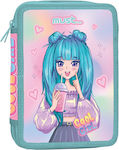 Must Fabric Prefilled Pencil Case Girl with 2 Compartments